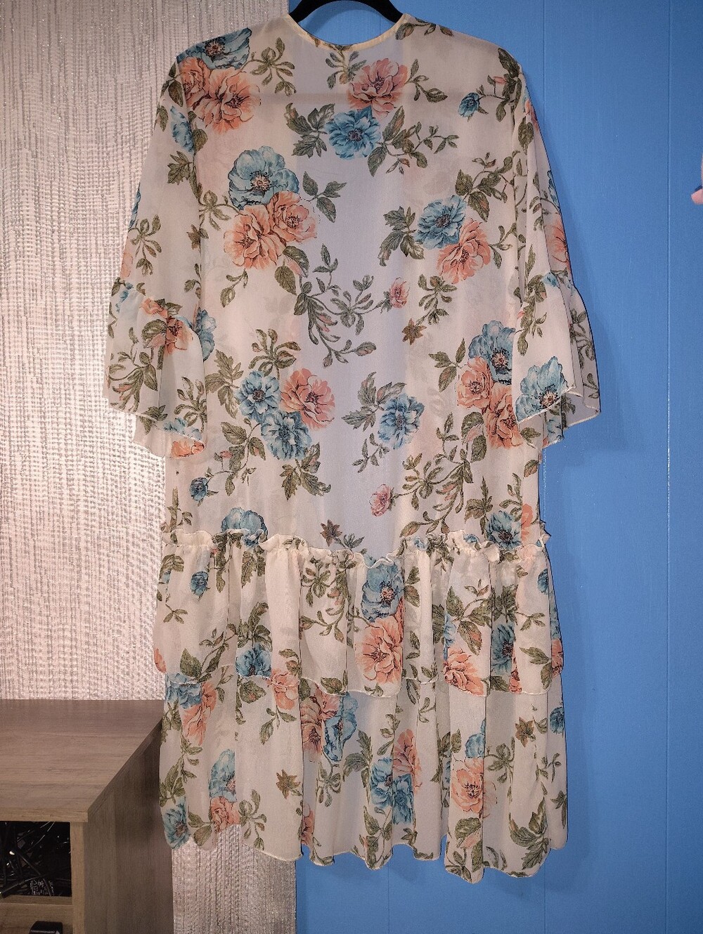Floral Ruffle Layered Kimono - Picture 2 of 2